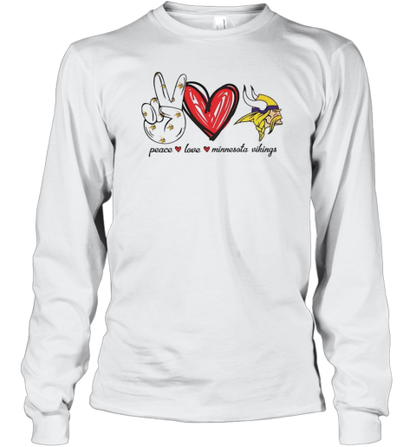 Peace Love Minnesota Vikings T-Shirt