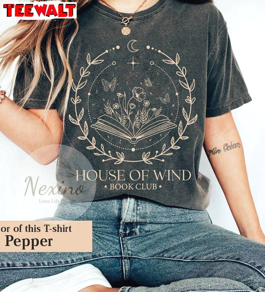 Cool Design Velaris T Shirt, Limited House Of Wind Book Club Sweatshirt Unisex Hoodie