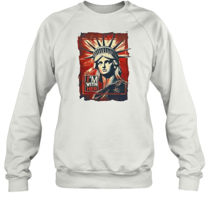 I&#39M With Her Statue Of Liberty Kamala 2024 T-Shirt