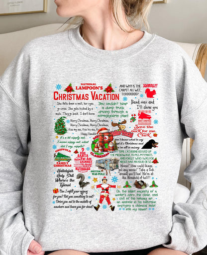 Christmas Vacation Rant Sweatshirt Clark Griswold X-Mas Tee