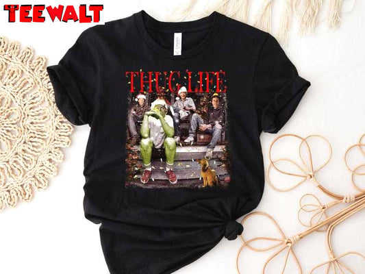 Thug Life Christmas Shirt, Movie Characters Sweatshirt