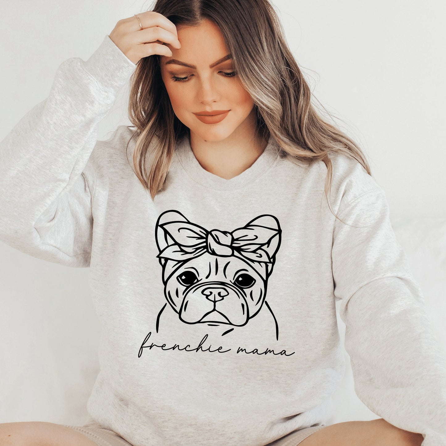 Frenchie Mama Sweatshirt, Bulldog Mom Shirt For Dog Lovers And Mamas