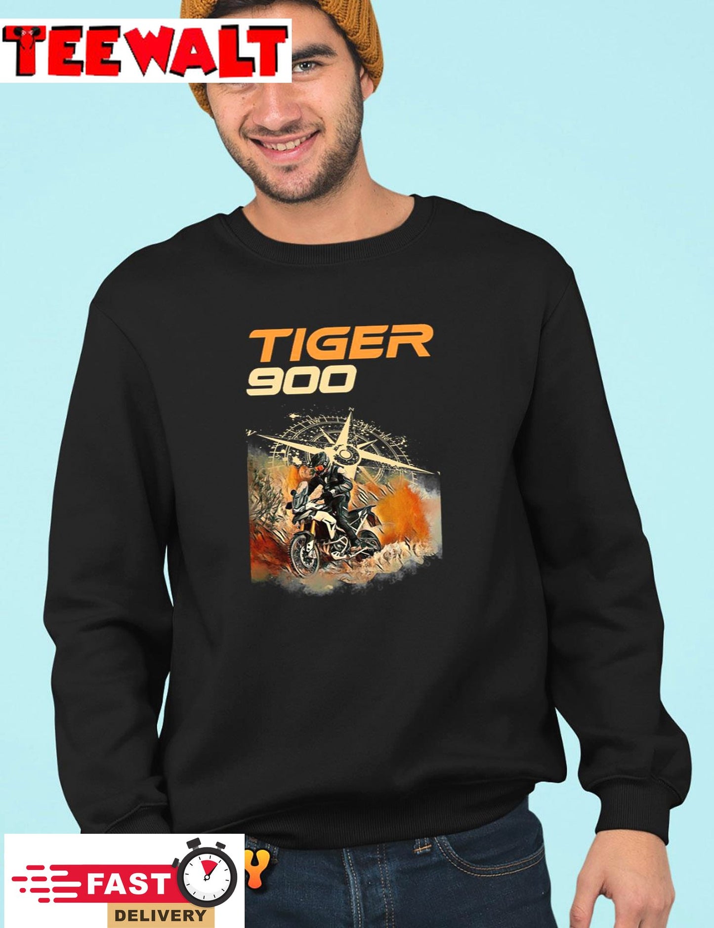 Vintage Triumph Tiger 900 2022 Unisex Hoodie