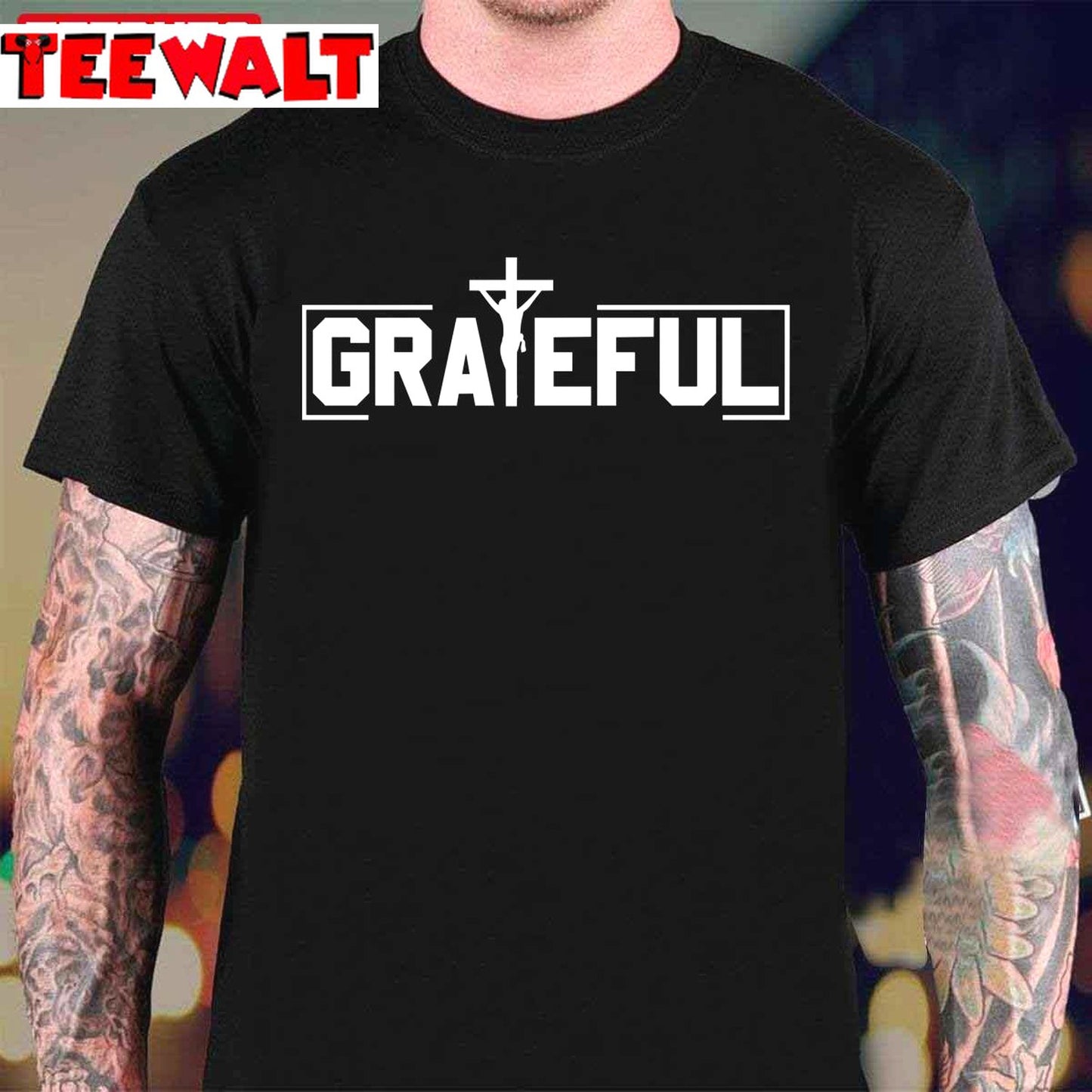 Grateful Jesus Religion Caring Red Cross Activists Unisex T-Shirt