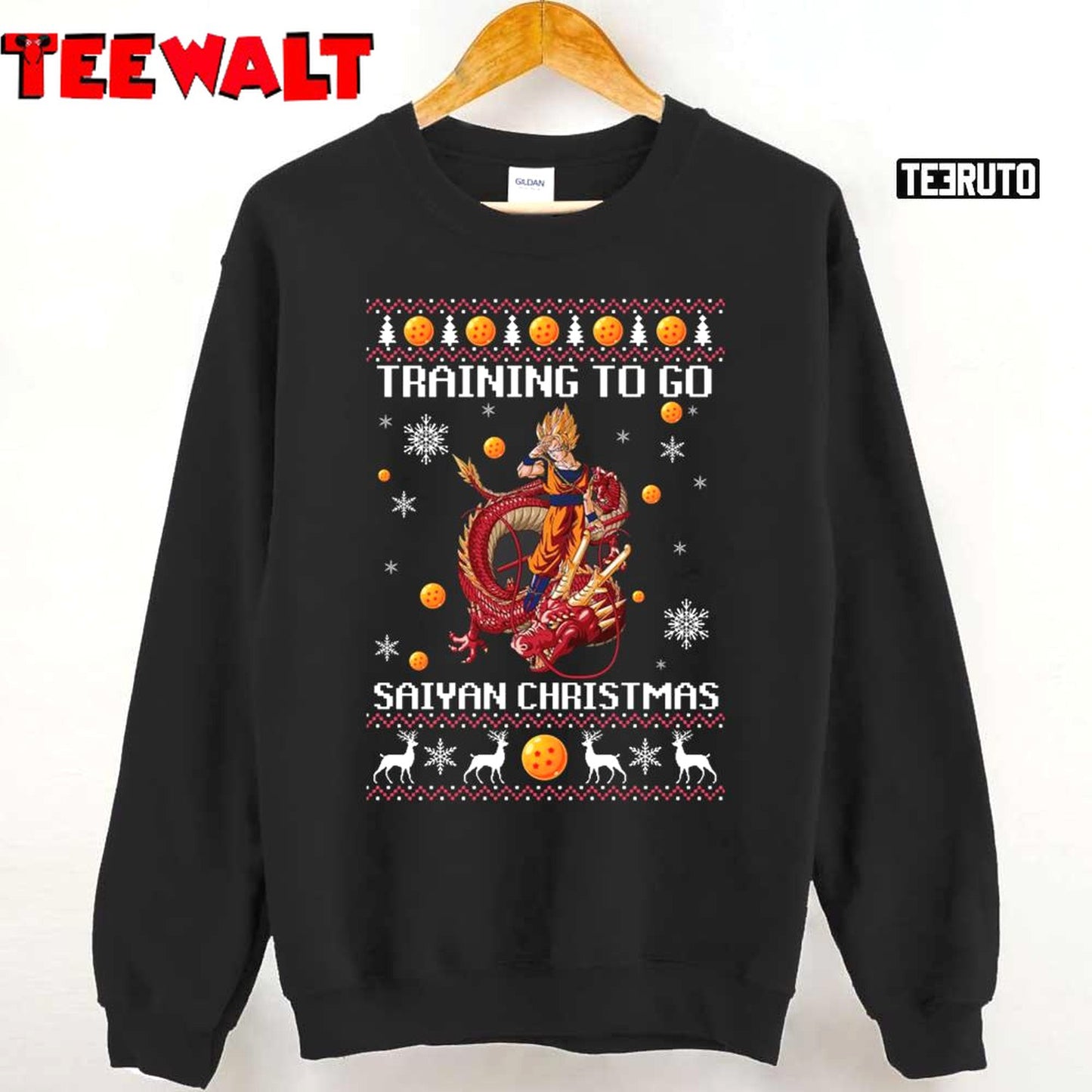 Training To Go Saiyan Christmas Dragon Ball Unisex T-Shirt