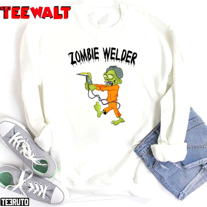 Zombie Welder Funny Unisex T-Shirt