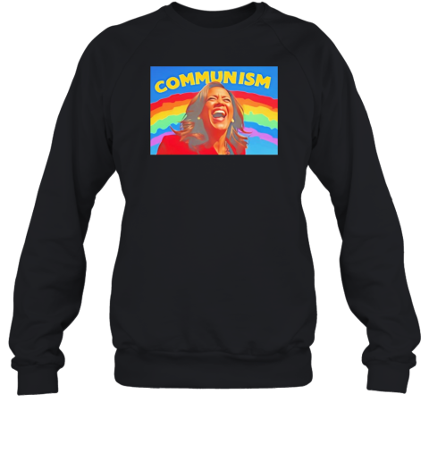 Communist Kamala Harris Laughing Rainbow T-Shirt