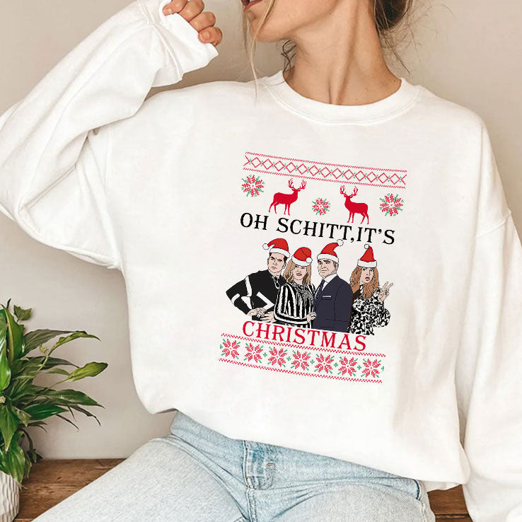 Schitt's Creek Christmas Shirt Oh Schitt It's Christmas