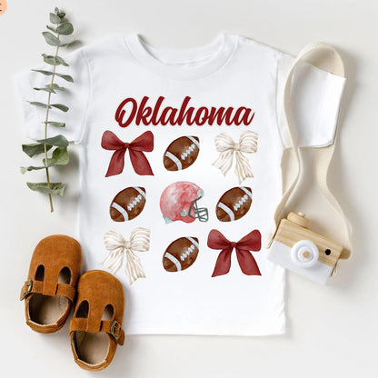 Oklahoma Baby Game Day Shirt For Kids & Toddlers - Youth Football Top