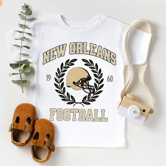 New Orleans Toddler Shirt - Retro Kids Game Day Football Apparel