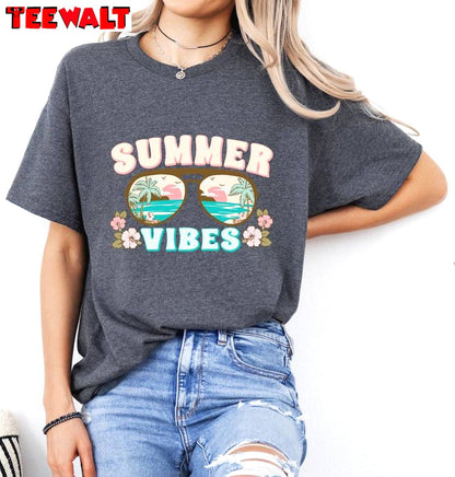 New Rare Summer Vibes Shirt, Summer Mom Inspirational Sweat