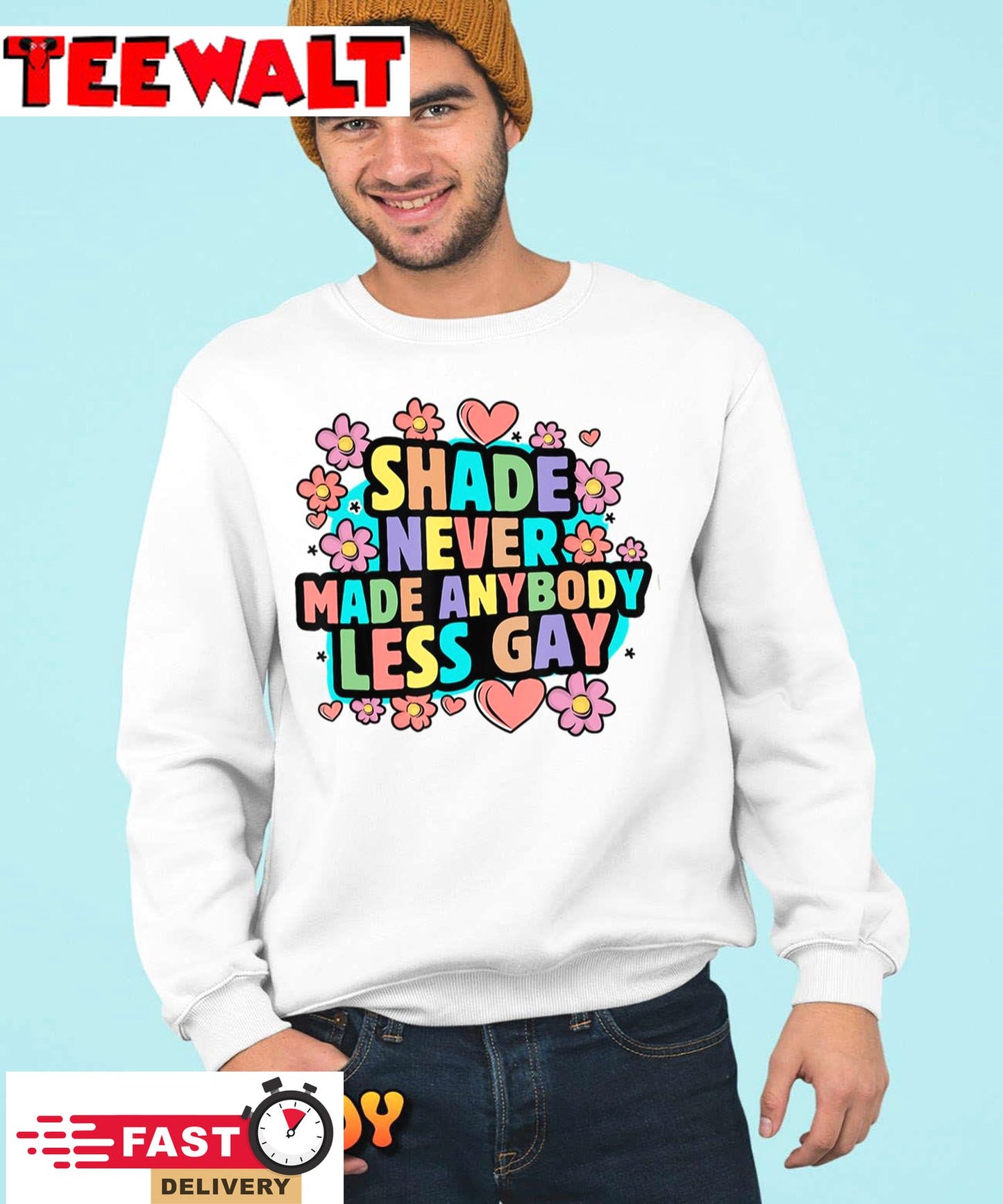 Retro Shade Never Made Anybody Less Gay Pride Month LGBTQ T-Shirt