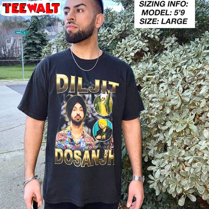 Unique Punjabi Movies Unisex Hoodie, Limited Diljit Dosanjh Shirt Long Sleeve