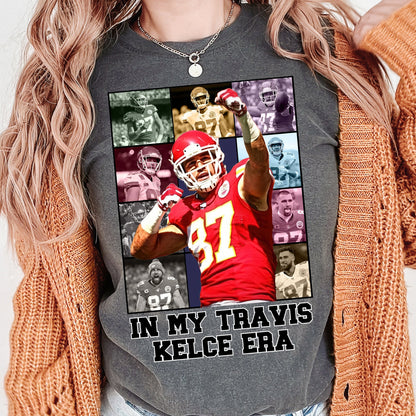 Travis Kelce Shirt - Kansas City Football Jersey, Comfort Colors Sweatshirt