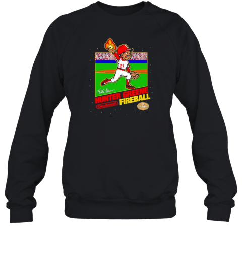 Hunter Greene 8 bit Mlbpa Cincinnati Fireball T-Shirt