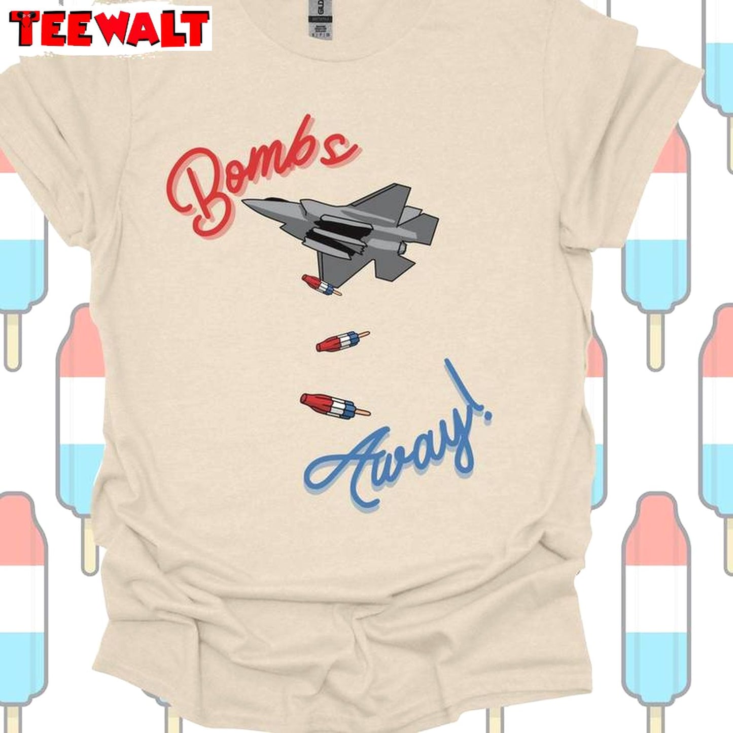 Bomb Pop S Away Multiple Air Trendy Short Sleeve