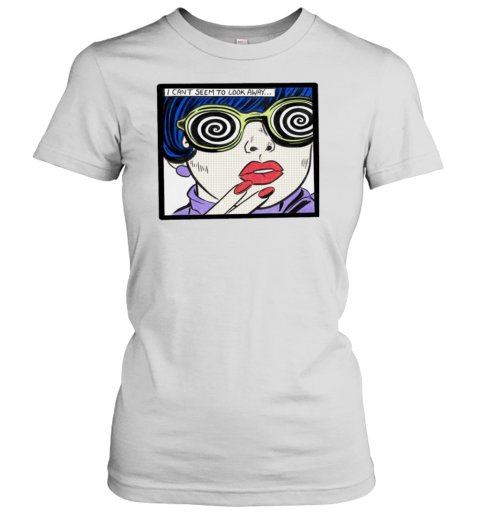 Hypno Pop I Can&#39T Seem To Look Away Art Girl T-Shirt