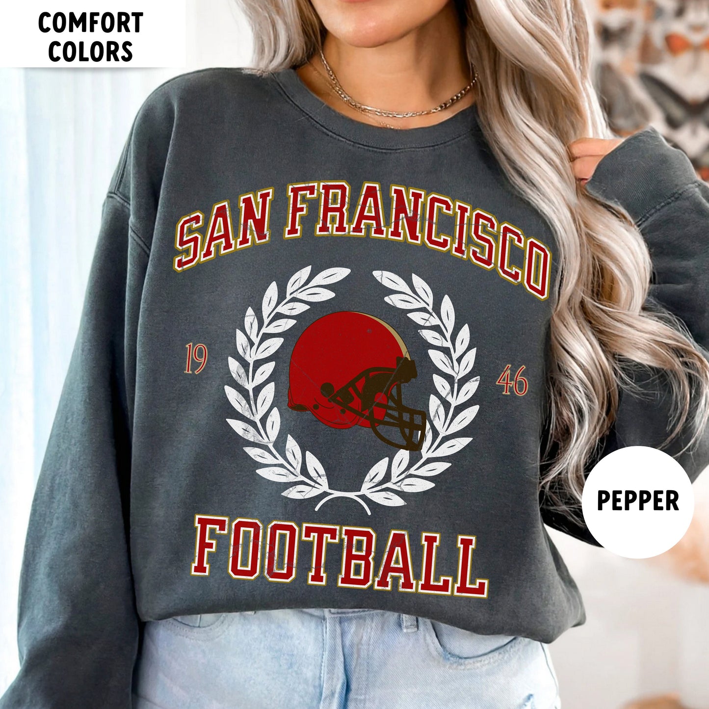 San Francisco Football Sweatshirt, Vintage Niner Nick Bosa T-Shirt