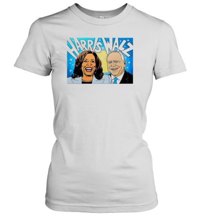 Harris Walz 2024 Star Caricature T-Shirt