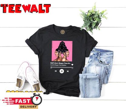 Cardi B Megan Thee Stallion Wap Lyric Unisex T-Shirt