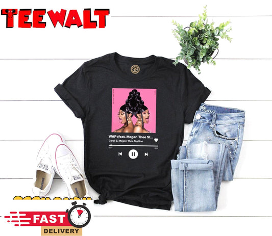 Cardi B Megan Thee Stallion Wap Lyric Unisex T-Shirt