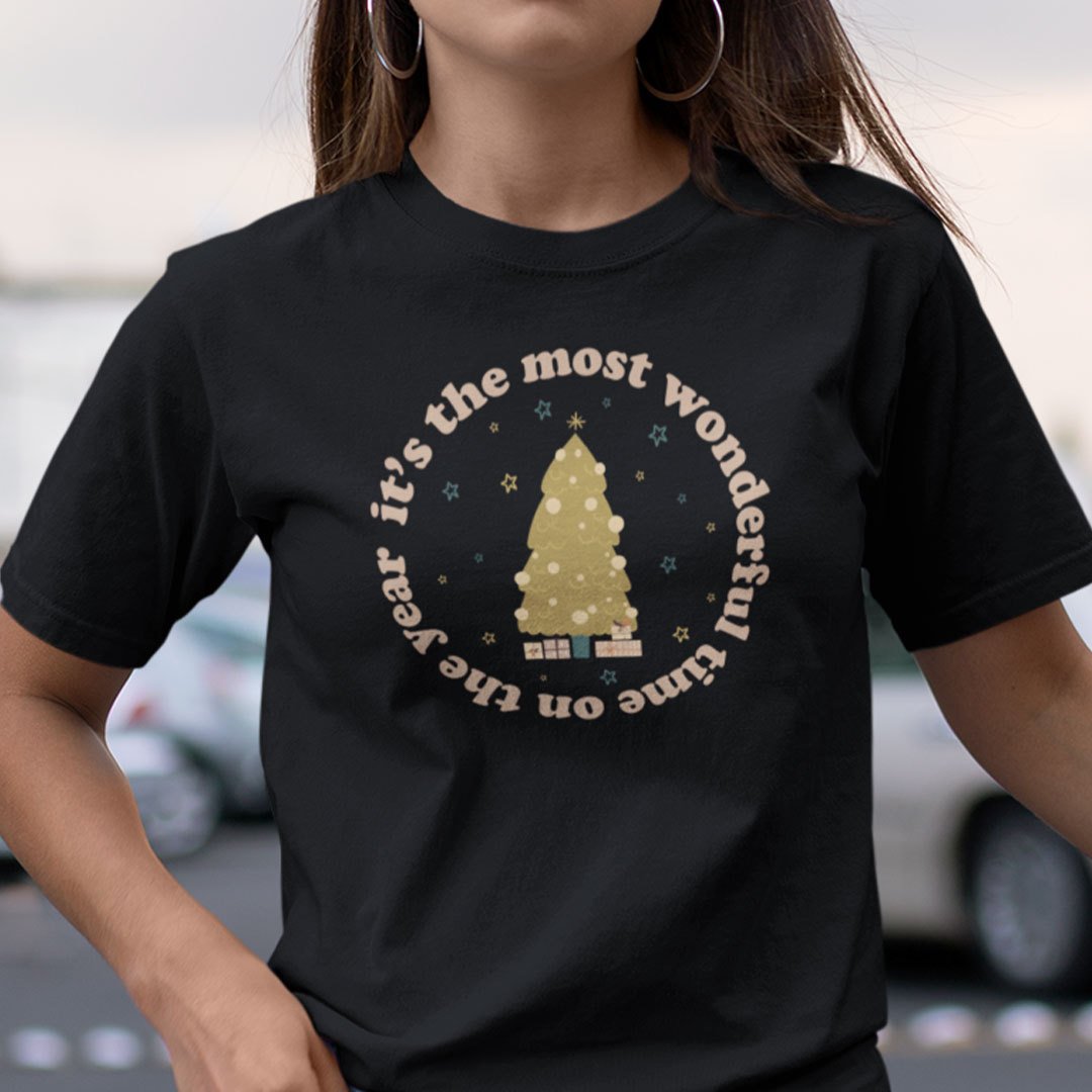 Boho Christmas Tree Shirt It's The Most Wonderful Time On The Year