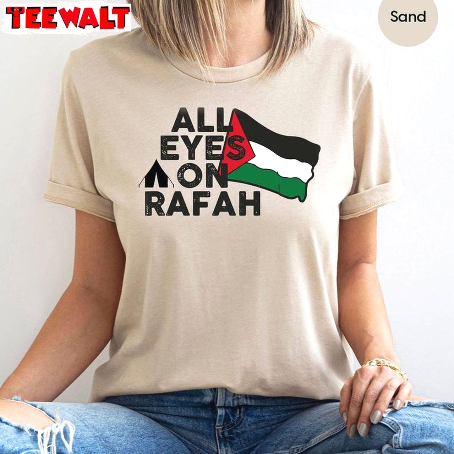 Must Have Free Gaza Short Sleeve , Comfort All Eyes On Rafah