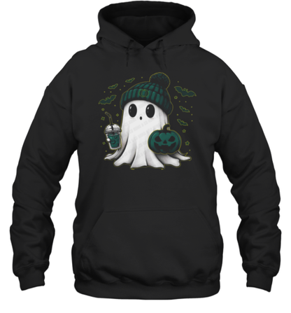 Halloween Oregon Ducks NCAA Football Fan Ghost With Pumpkin T-Shirt