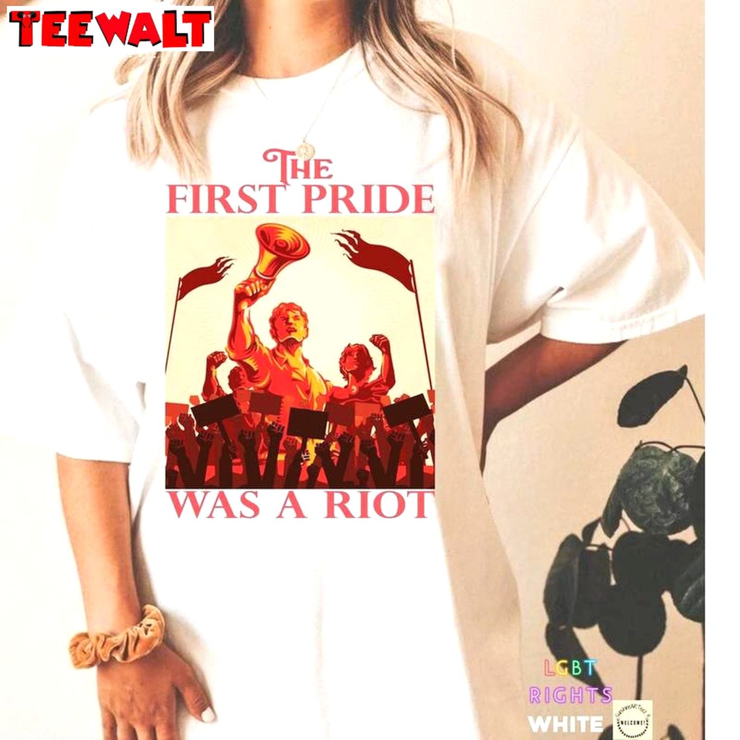 Vintage The First Pride Was A Riot Shirt, Lgbt Quote Long Sleeve