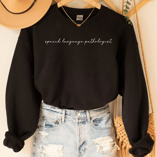 Slp Embroidered Sweatshirt - Perfect Gift For Speech Therapists & Slpa