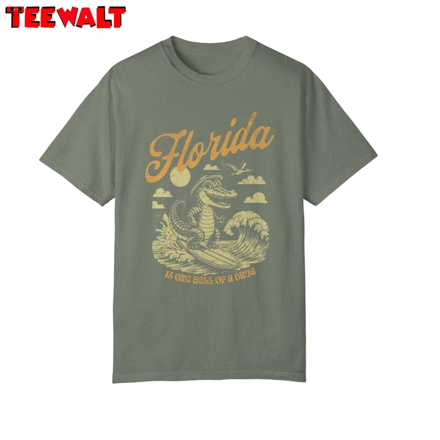 Fantastic Florida Is One Hell Of A Drug Hoodie, Groovy Bury Your Regrets Florida Shirt Tank Top