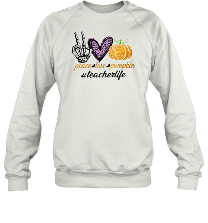 Peace Love Shining Pumpkin T-Shirt