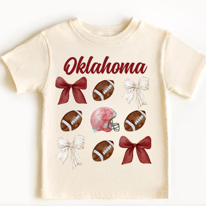 Oklahoma Baby Game Day Shirt For Kids & Toddlers - Youth Football Top