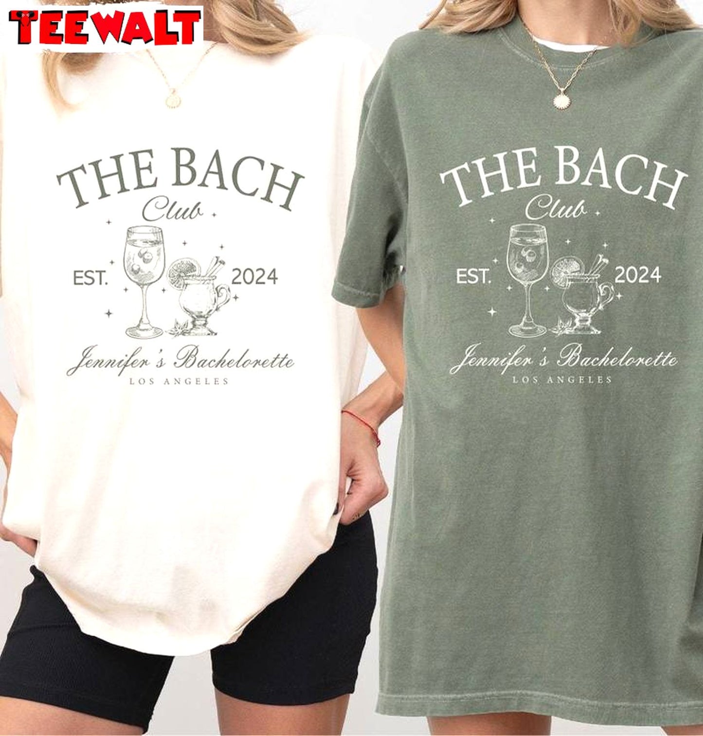 Bachelorette Party Unisex Hoodie, Trendy The Bach Club Long Sleeve Tee Tops