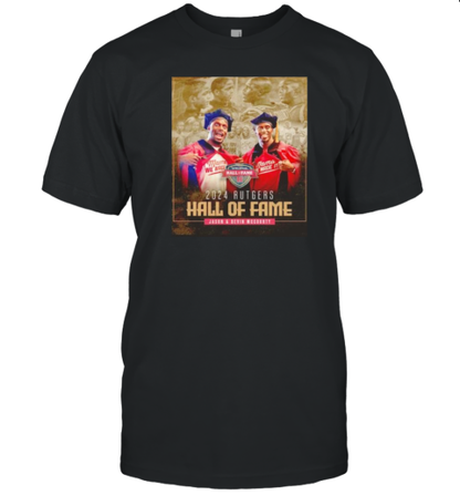 Jason And Devin Mccourty Rutgers Athletic Hall Of Fame 2024 T-Shirt