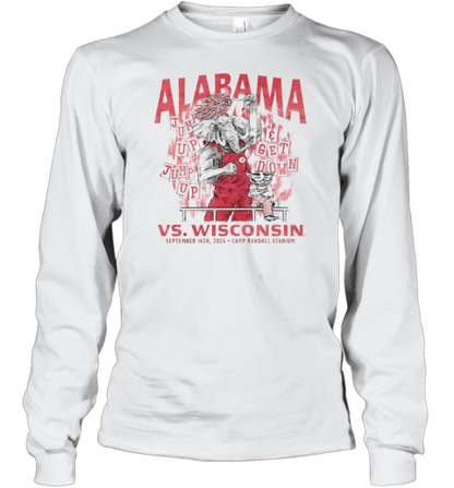 Alabama Vs Wisconsin 2024 Camp Randall Stadium T-Shirt