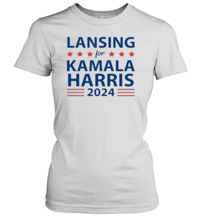 Lansing For KAMALA HARRIS For PRESIDENT 2024 T-Shirt