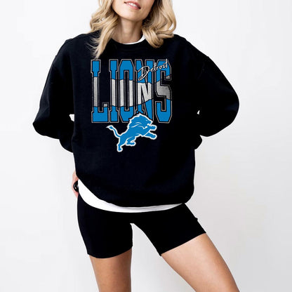 Detroit Lions Football Sweatshirt Detroit Sports Shirt