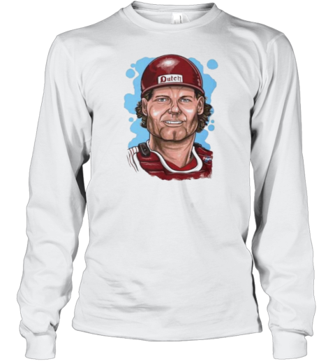 Darren Daulton GOAT Philadelphia Phillies Caricature T-Shirt