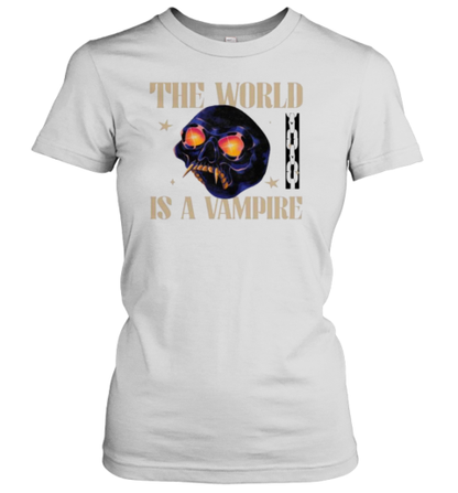 Galactixy Illustrations The World Is A Vampire Skull T-Shirt