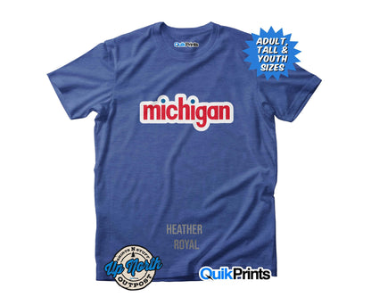 Michigan Custom-Made T-Shirts For Adults, Youth & Big & Tall