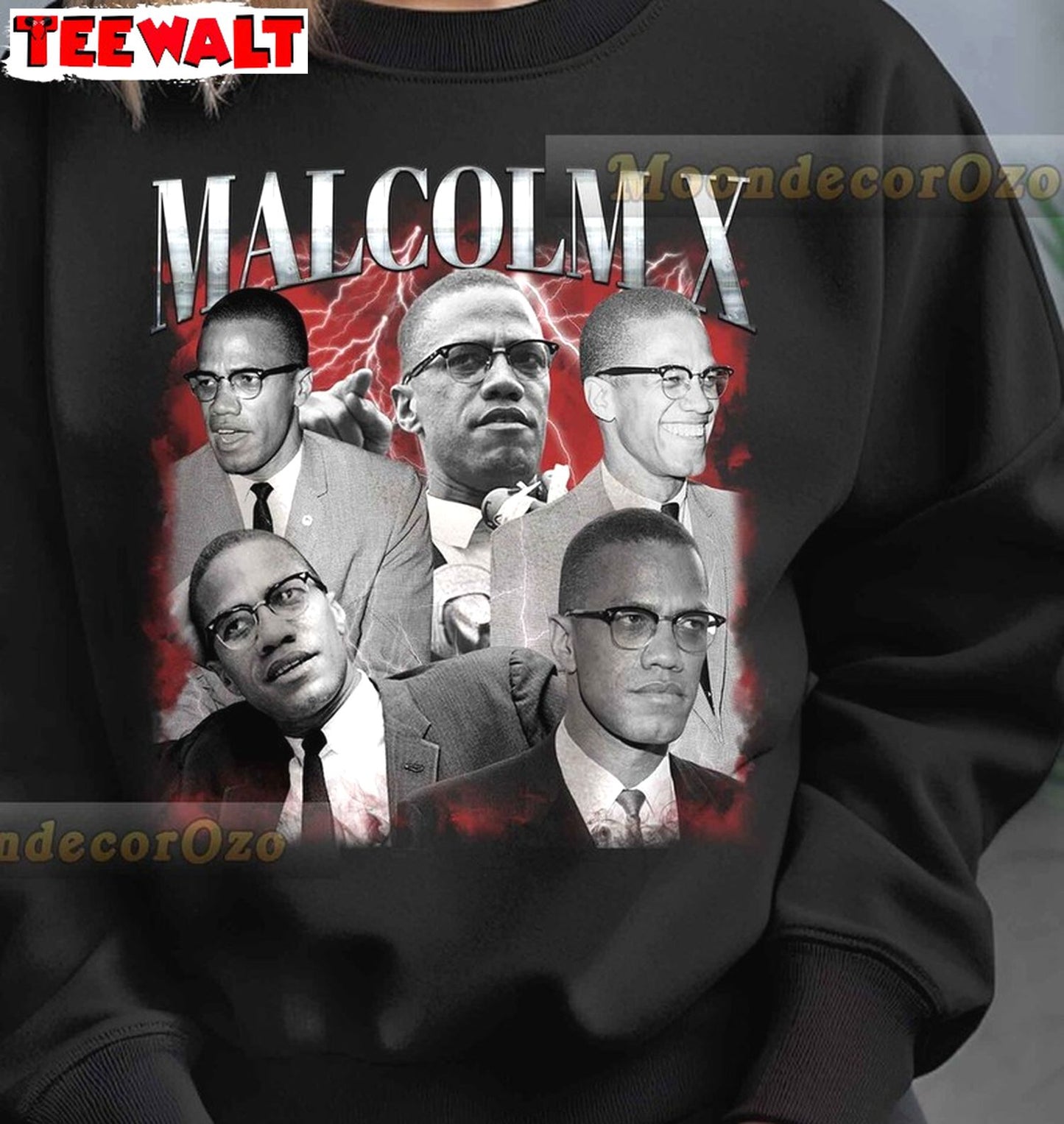 Funny Rock Style Unisex Hoodie, New Rare Malcolm X T