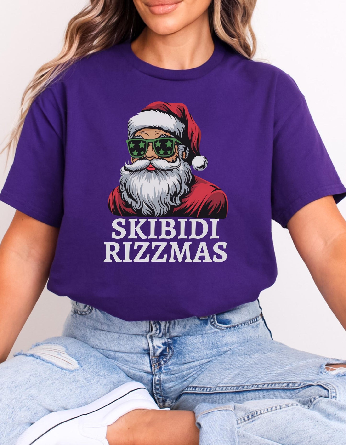 Skibidi Rizzmas Santa Claus Charisma Unisex Holiday T-Shirt