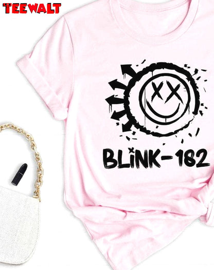 Cute Blink 182 Shirt, Smile Face Must Have Crewneck Long Sleeve