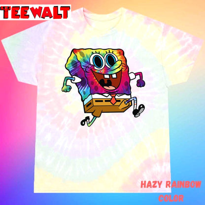 Trippy Spongebob Unisex Tie Dye T-Shirt