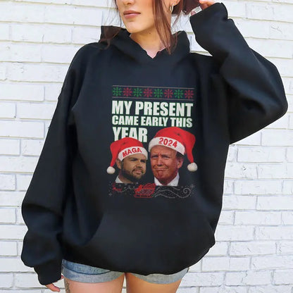 Trump Vance My Present Came Early This Year 2024 Christmas Shirt