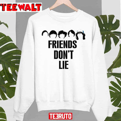 Friends Don't Lie Stranger Things Friend Minimalist Art Unisex Sweatshirt