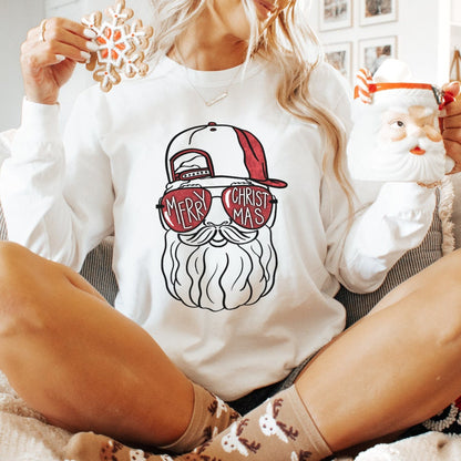 Cool Santa Sunglasses Sweatshirt