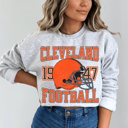 Cleveland Football Sweatshirt - Fan Crewneck Shirt For Cleveland Fans