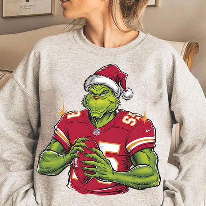 Chiefs Grinch Coquette Bow Christmas Merry Grinchmas